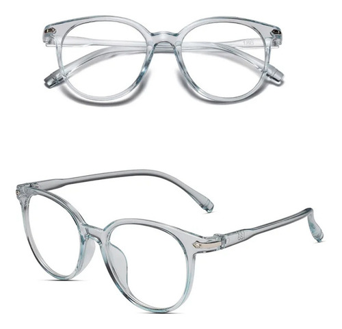 Montura De Lentes Irregular Unisex - Celeste