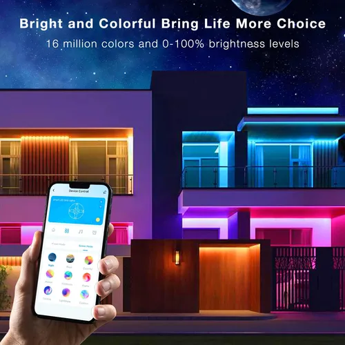 Tiras De Luces Led Daybetter, Resistentes Al Agua, 60 M, Con