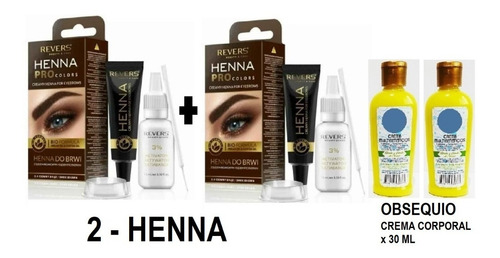 2 - Henna Tintura Para Cejas - mL a $909