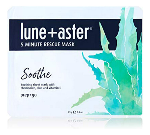 Lune+aster 5 Minute Rescue Mask - Soothe- Detoxifying Sheet 