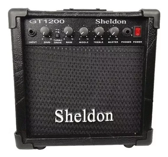 Cubo Amplificador Guitarra Sheldon Gt-1200 15w Rms Preto