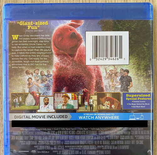 Bluray Clifford O Gigante Cão Vermelho - Lacrado