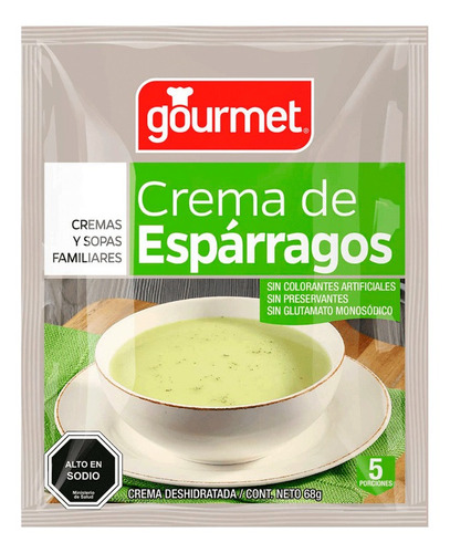 Crema De Esparragos Gourmet 68gr(10 Unidad )-super