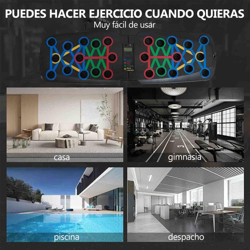 Soportes Lagartijas Tabla Push Up Board Barras Fitness Kit