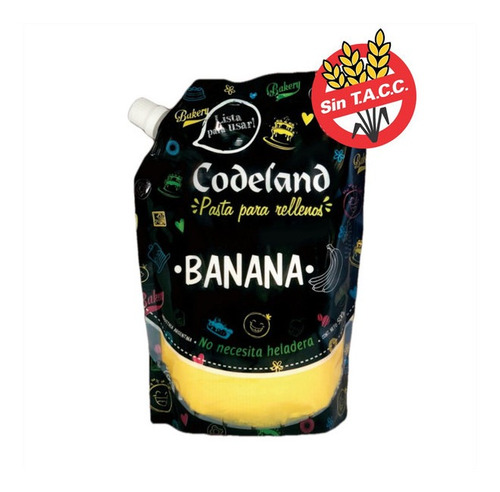 Pasta Codeland Para Relleno Banana X500grs - Cotillón Waf