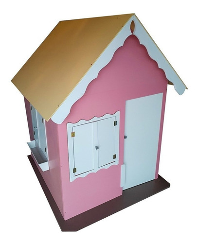 Casinha De Brinquedo Rosa Com Pé E Com Porta - Criança Feliz