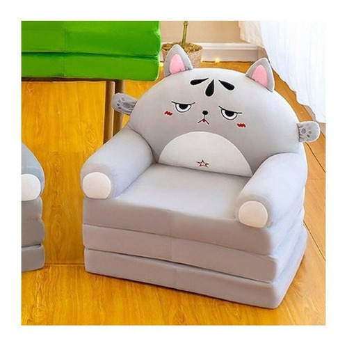 Sofá Plegable Para Niños Pequeños, Sillón, Funda Lavable Color Dog