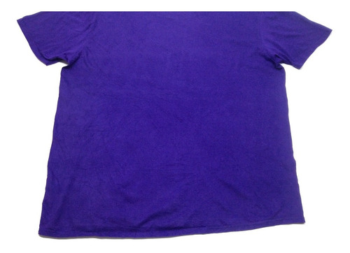 Remera Manga Corta Universitaria Violeta Tubular Talle Xl