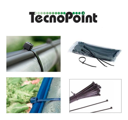 Imagen 3 de 10 de Precinto Plasticos 3.6 X 150mm 100 U Macroled Tecnopoint