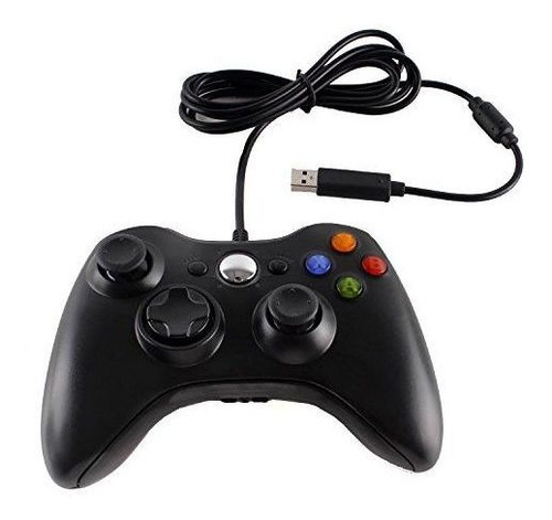 Imagem 3 de 6 de Controle Xbox 360 C/ Fio 2m Feir Joystick Slim Computador