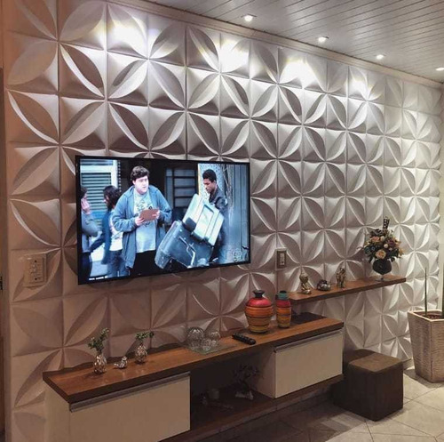 Imagem 4 de 10 de 13placas Poliestireno Ilove3d Revestimento Decorativo Petala