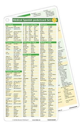 Medical Spanish Pocketcard Set