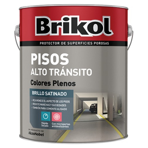 Pintura Para Pisos Alto Tránsito Brikol 4 Lt Ambito