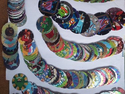 Venta De Tazos Por Pieza - Angri Birds Y Angri Birds Space (Usado)