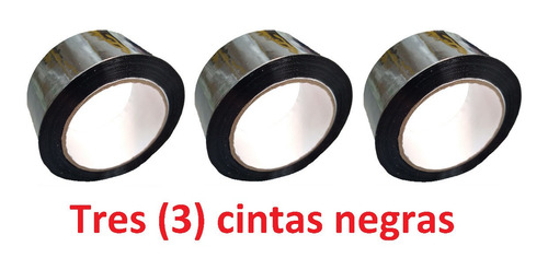 Cinta Negra Adhesiva X 3 Unidades E