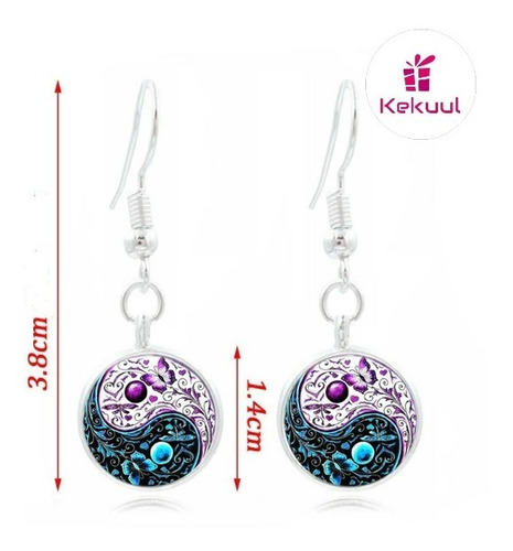 Pack Yin Yang Colgante Pulsera Aros