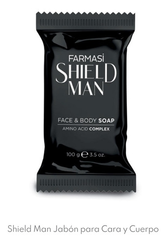 Shield Man Jabón Cara Y Cuerpo De Farmasi.