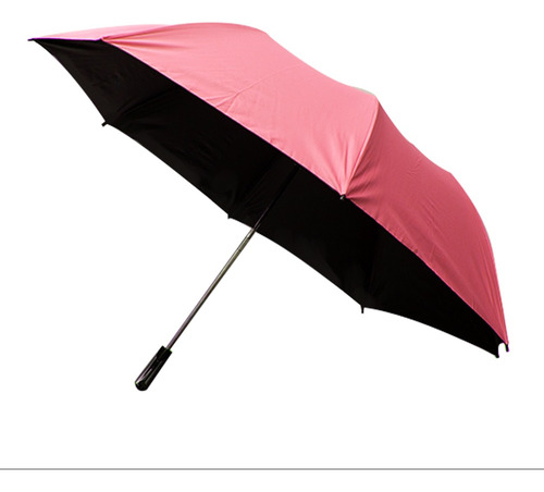 Paraguas Semiautomático Sombrilla Colores Neón Filtro Uv Color Rosa