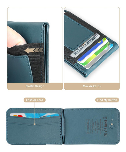 Hiwe Para Magsafe Wallet Stand Con Find My Tracker Soporte 6