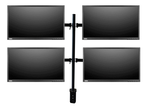 Soporte 4 Monitores Tv Led Lcd Para Escritorio 13 A 27