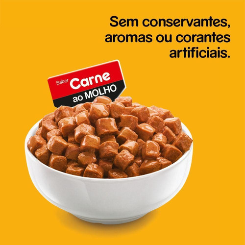 Imagem 4 de 7 de Ração Úmida Pedigree Sachê Carne Ao Molho Cães Filhotes 100g