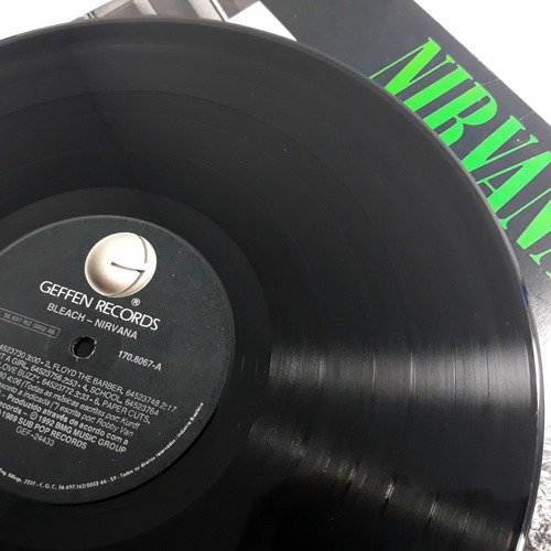 Lp Nirvana - Bleach Disco De Vinil 1989 About A Girl