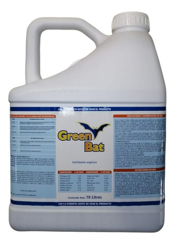 Actibat Garr 20 Lt Fertilizante Organico Guano De Murcielago