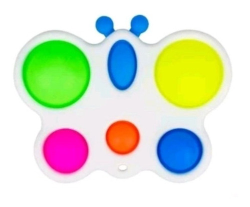 Simple Dimple Borboleta Grande Pop It Fidget Toy Anti Stress Cor Colorido
