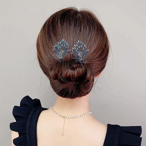 Elegante Pinza Para El Pelo En Forma De M, Diseño Retorcido