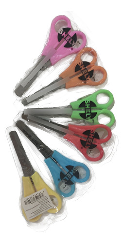 Tijera Escolar Econ. Punta Roma Shely X Caja 24 Pcs.