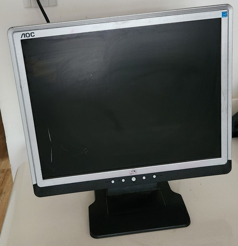Monitor Aoc 17 Lcd Mod. Tft1780ps No Funciona P/repuesto Negro Y Gris (Usado)