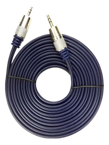 Cabo P2 + P2 St Metal Profissional Azul 2m De Alta Qualidade