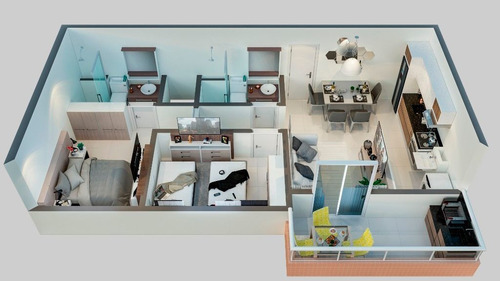 Imagem 15 de 15 de Apartamento Na Planta 2 Dormitórios. Entrada Super Facilitada. - Ap3072