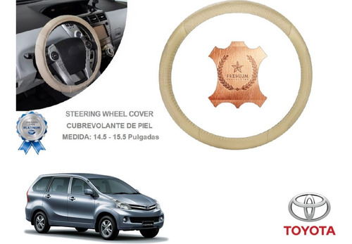 Funda Cubrevolante Beige Piel Toyota Avanza 2015
