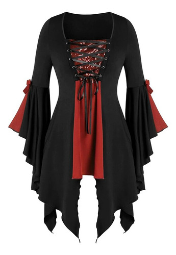 Blusa Medieval Para Mujer, Camisa Renacentista, Disfraz De V