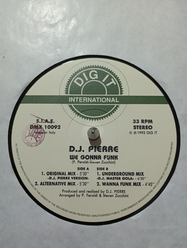 Dj Pierre - We Gonna Funk Vinil Single (Usado)
