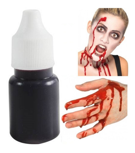 10 Goteros Con Sangre Falsa Halloween Zombie Broma Terror