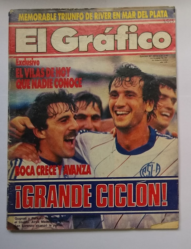 Revista El Gráfico Nº 3515 - Boca Crece Y Avanza - 1987 