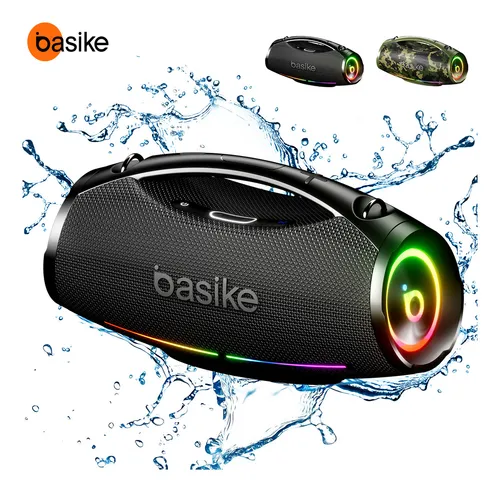 Basike Boombox 200w Caixa de Som Portátil Bluetooth 36hrs Ipx6 Ca...