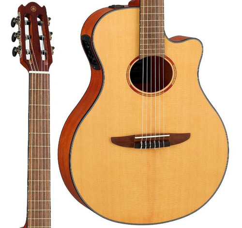 Violão Yamaha Ntx1 Natural Elétric Nylon Tampo Sólido Cutway