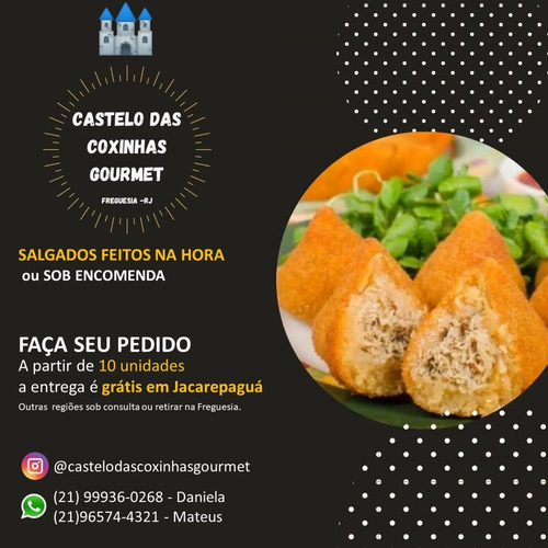 Imagem 9 de 10 de Fabricante De Coxinhas Artesanais Com A Massa De Batata.