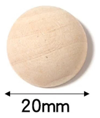 100x Unfinished Half Wooden Beads For Gnome Noses 2cmx1cm
