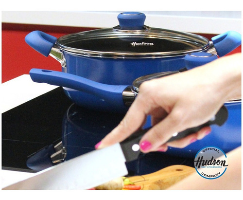 Imagen 9 de 9 de Batería De Cocina Hudson 5 Piezas Antiadherente Aluminio