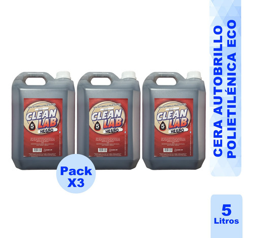 Cera Polietilenica Negro Eco X 5 Lts Pack.