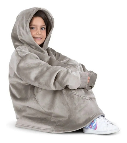 Imagen 4 de 8 de Sudadera Cobija Para Niños Con Capucha Suavecita Esquimal®