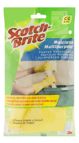 Luva Multiuso Limão Amarela Scotch-Brite G