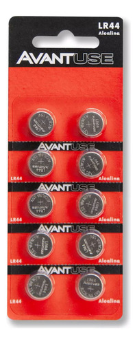 100 Baterias Lr44 10 Cartelas Com 10 - Bateria Avant