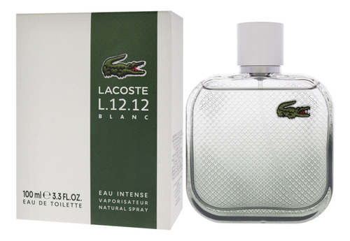 Eau De L.12.12, Eau De Lacoste, Color Blanco Intenso, 100 Ml