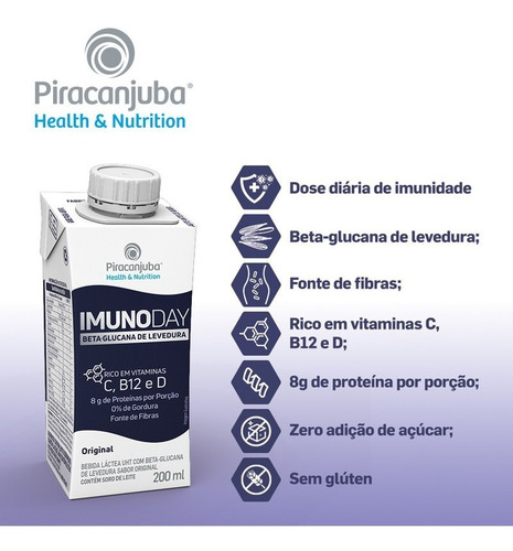 Bebida Piracanjuba Imunoday Original 200ml