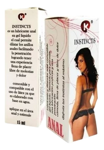 Lubricante Base Agua Relajante Anal Comestible 15ml